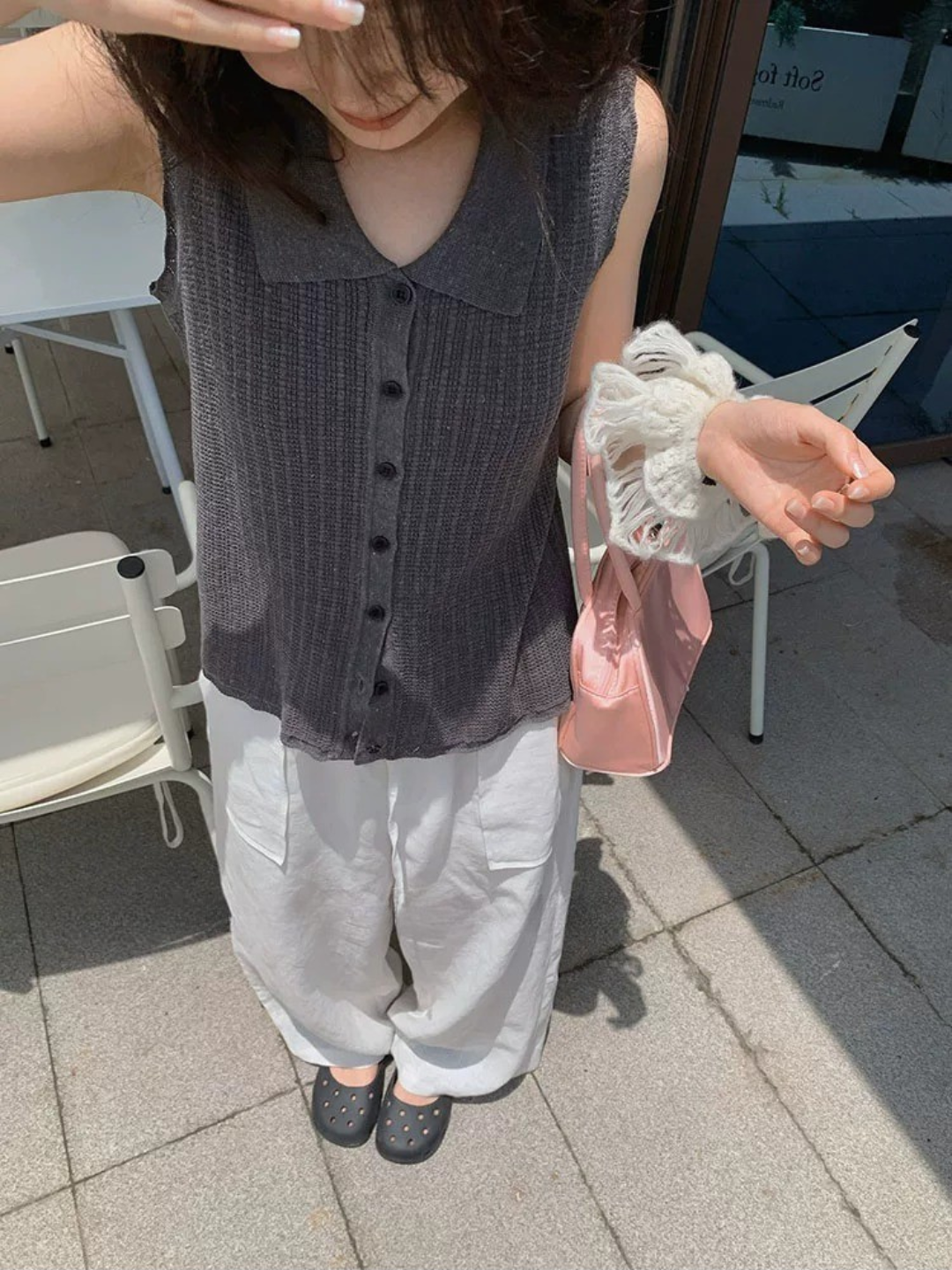 フロントポケットワイドパンツ