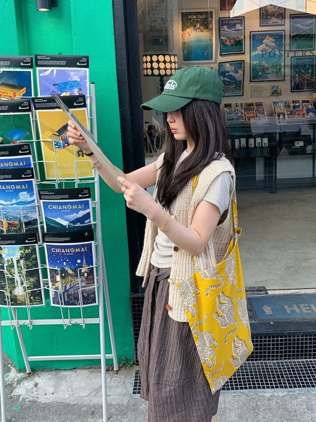 レトロニットベスト