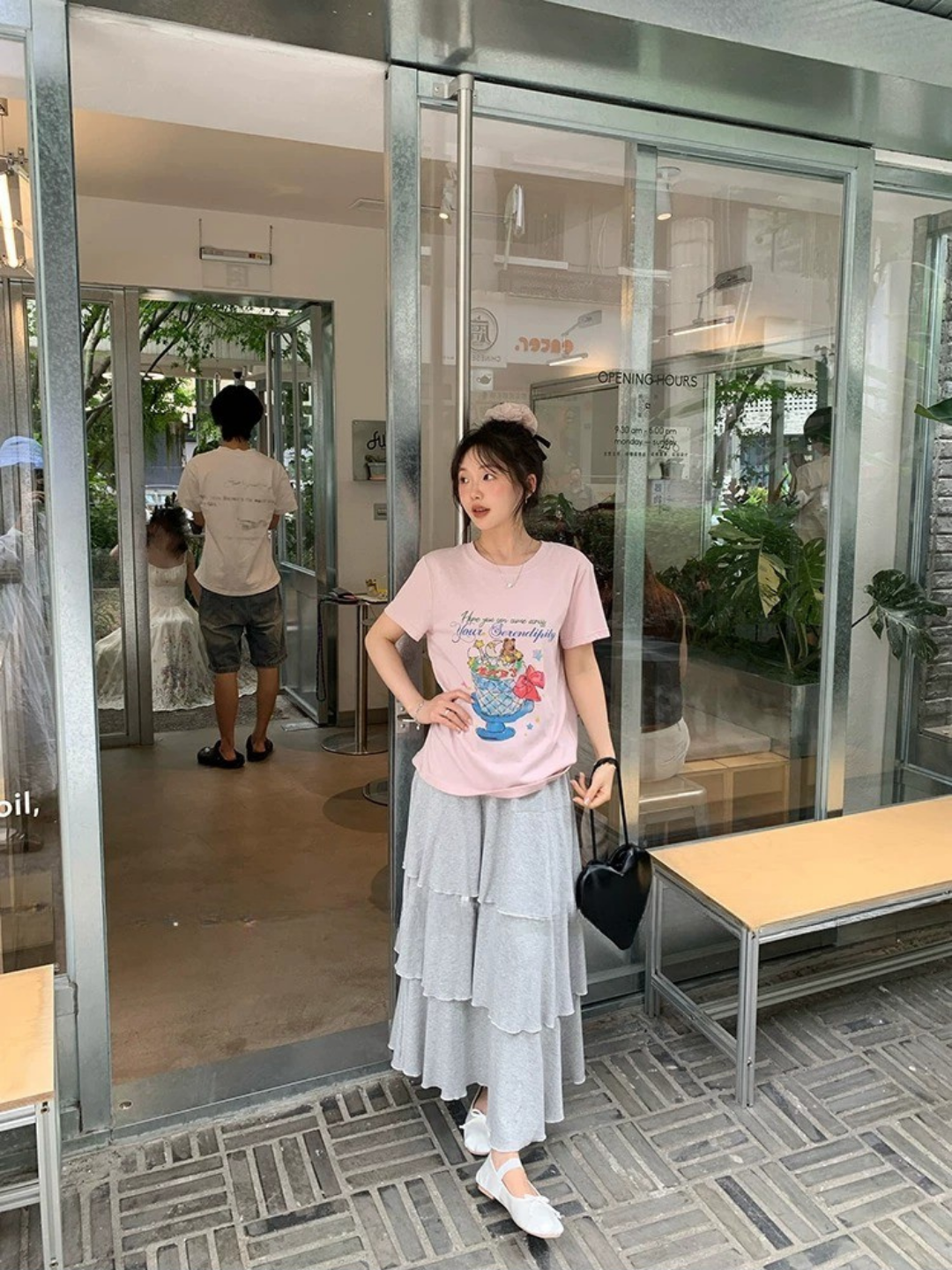 ナチュラルティアードロングスカート