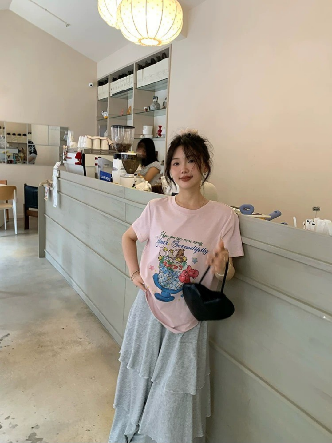 ナチュラルティアードロングスカート