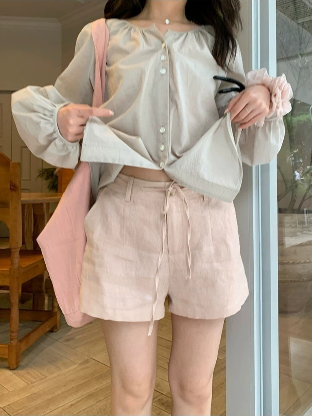 クラシカルタックショートパンツ