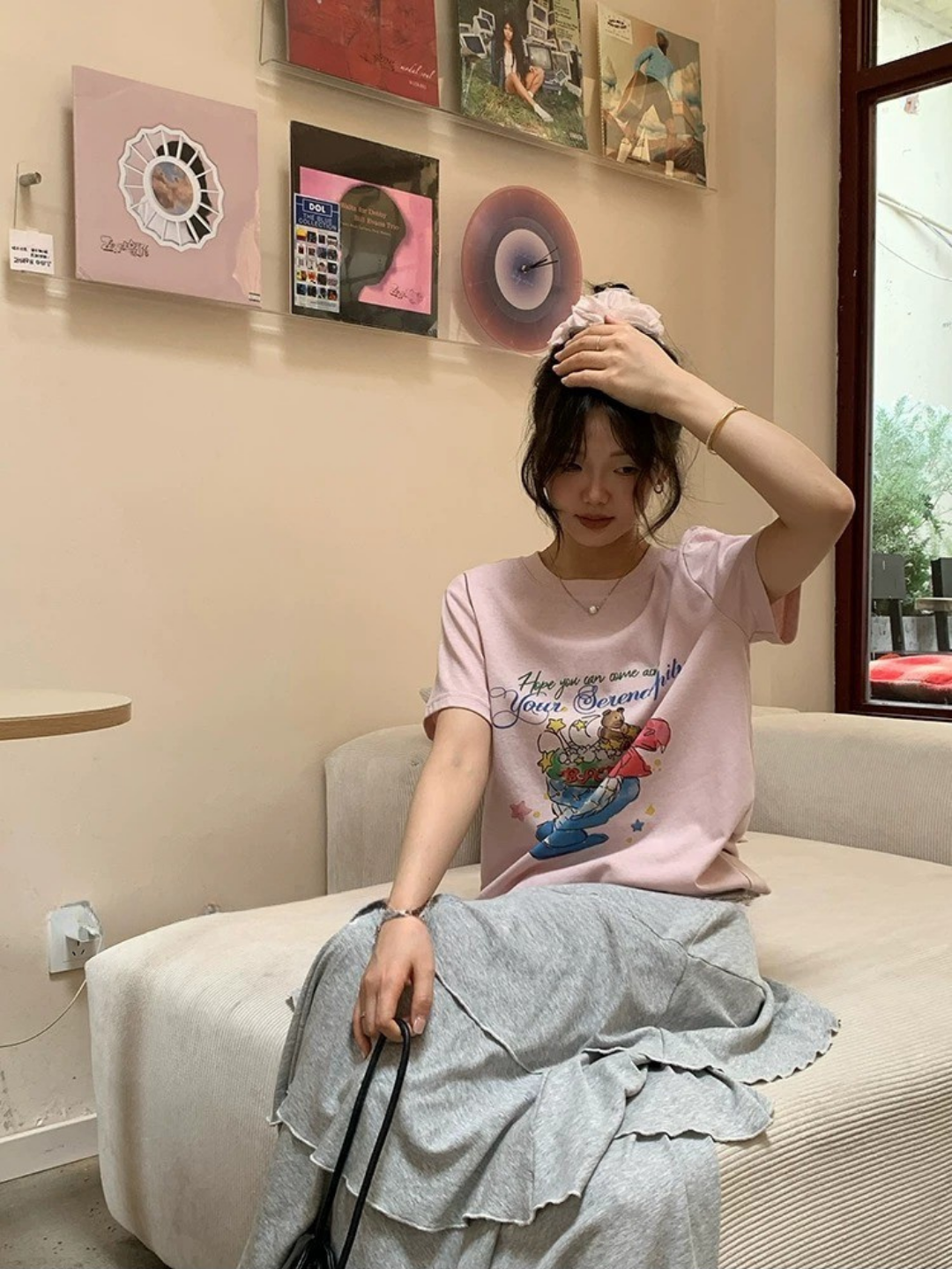 ナチュラルティアードロングスカート