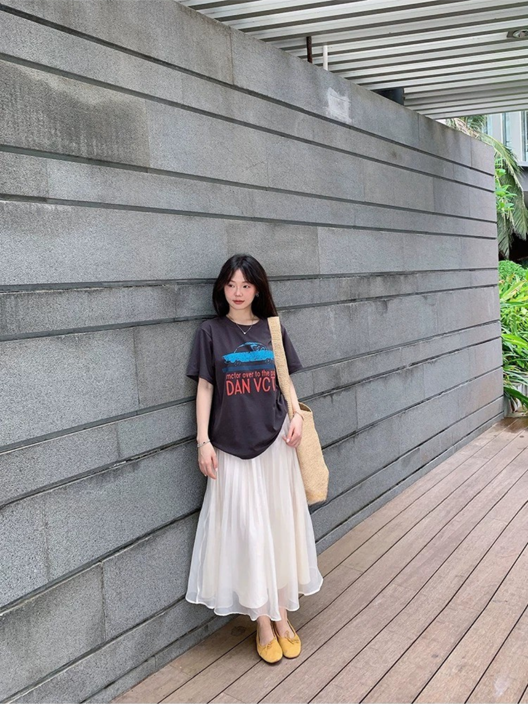 シアーラメプリーツロングスカート