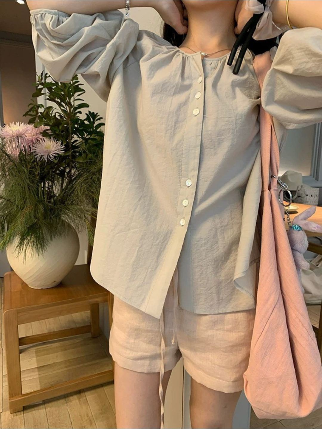クラシカルタックショートパンツ