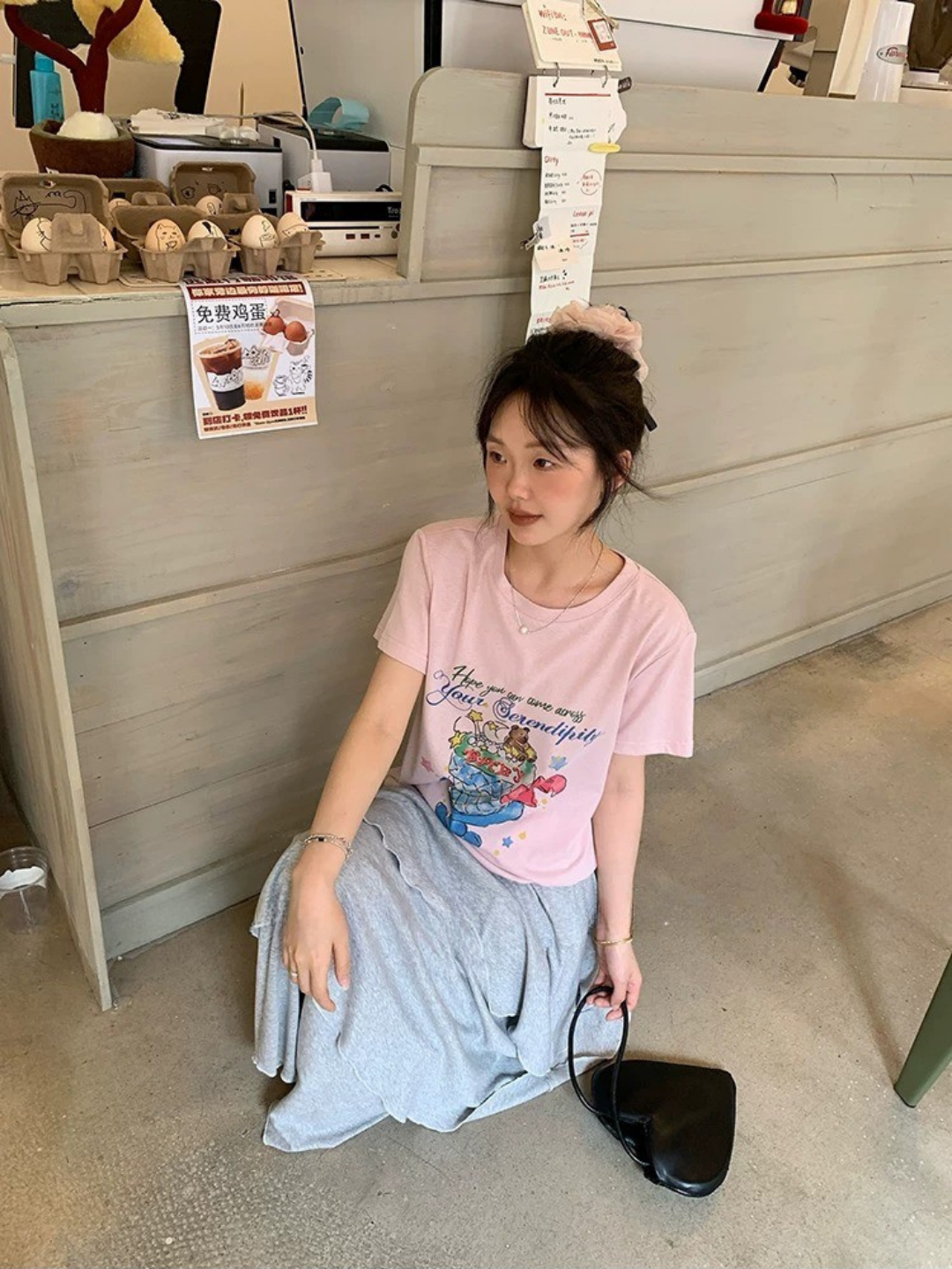 ナチュラルティアードロングスカート
