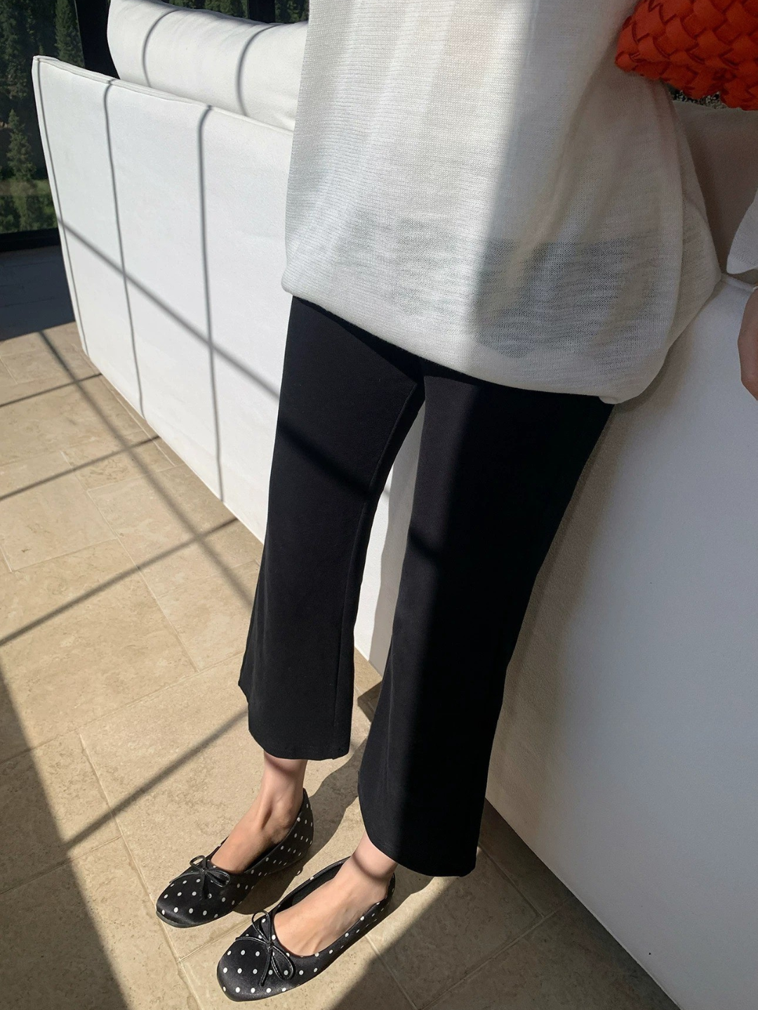 クロップドフレアパンツ