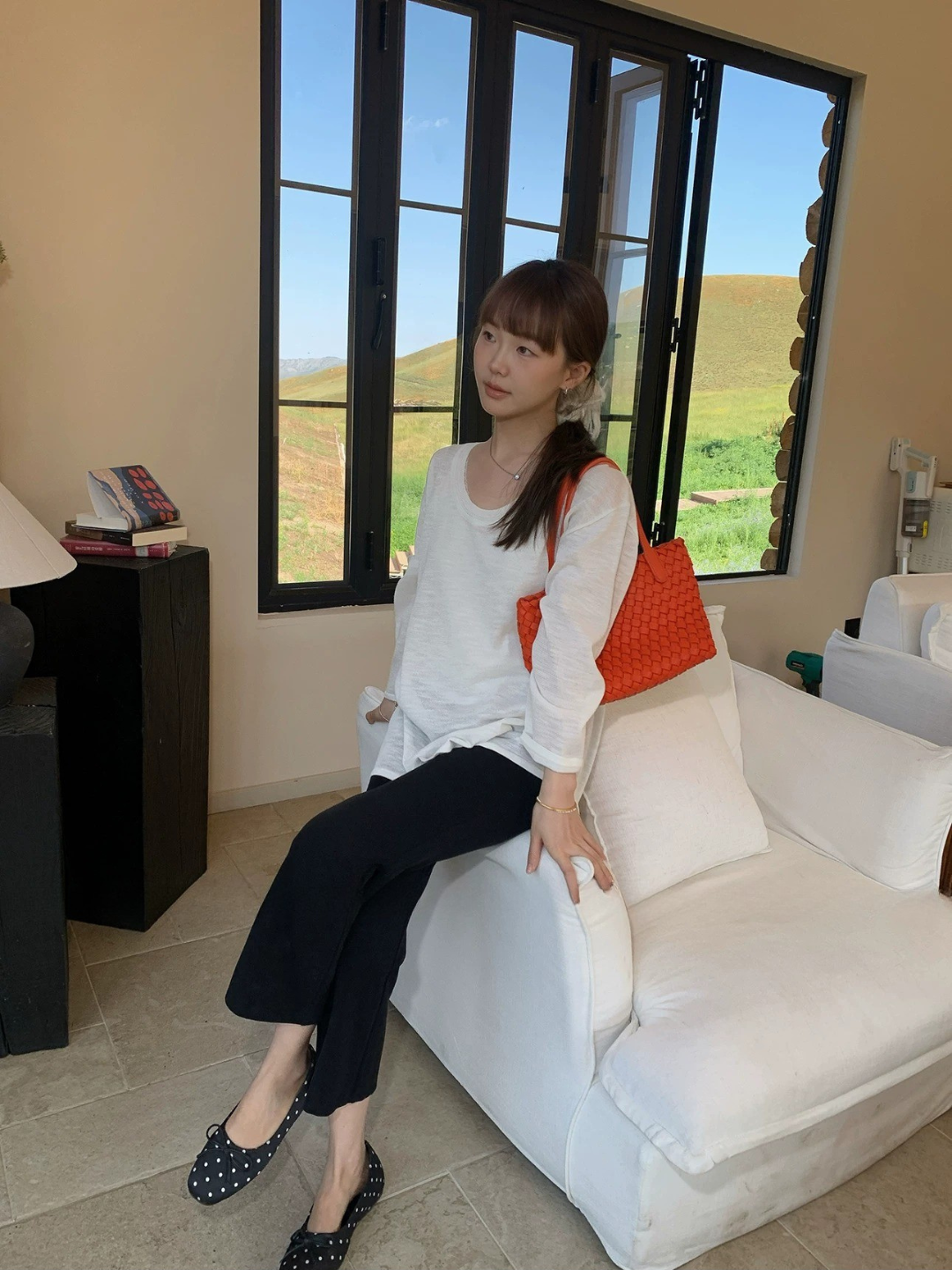 クロップドフレアパンツ