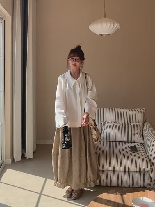 コクーンシルエットスカート