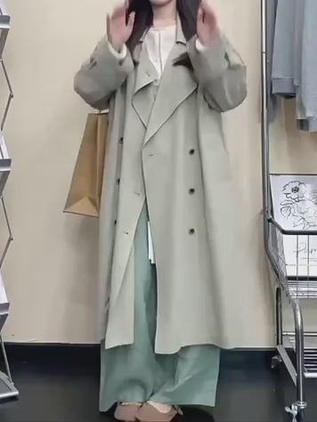 エフォートレス ロングトレンチコート